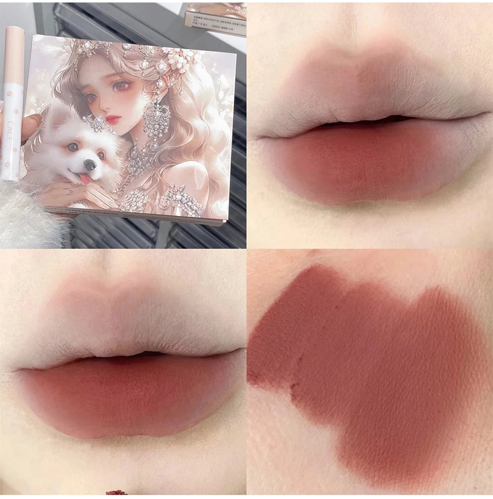 Matte Velvet Lip Clay Set for Long-Lasting Waterproof Wear - 22