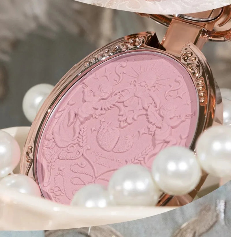 Embossed Strawberry Rococo Makeup Blush Powder - 22