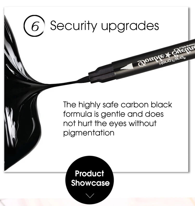 Double-Ended Waterproof Eyeliner with Decorative Stamp - 14