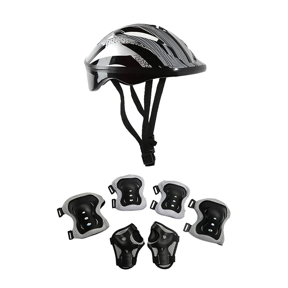 Kids Protective Helmet and Safety Gear Set - 15
