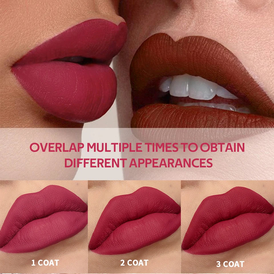 Long-Lasting Waterproof Matte Teddy Lip Tint - 12