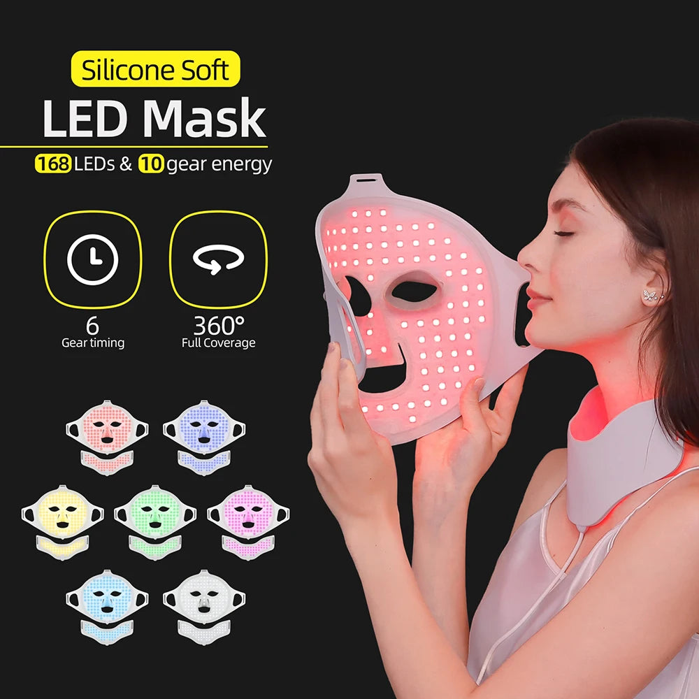 7-Color Photon LED Face and Neck Therapy Mask - 1