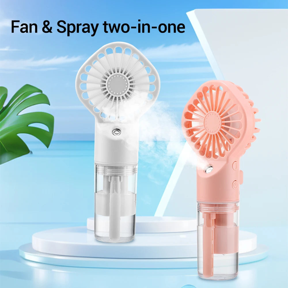 Portable Handheld Mist Fan with Humidifier - 7