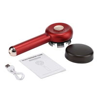 Electric Scalp Massager and Hair Growth Serum Applicator Comb