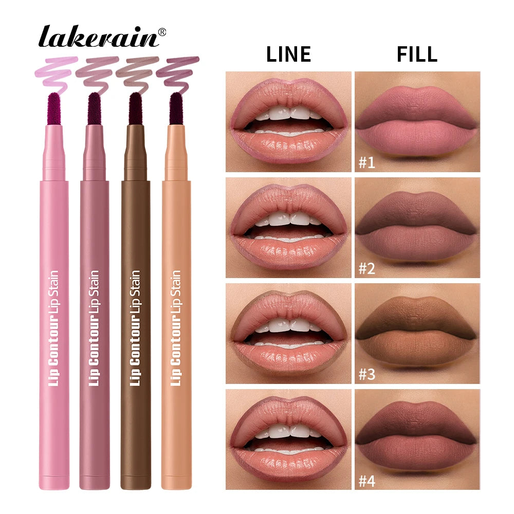 Dual-Sided Long-Lasting Lip Contour & Fill Stain - 1