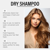 Vanilla Scented Dry Shampoo Spray for Instant Volume and Oil Control