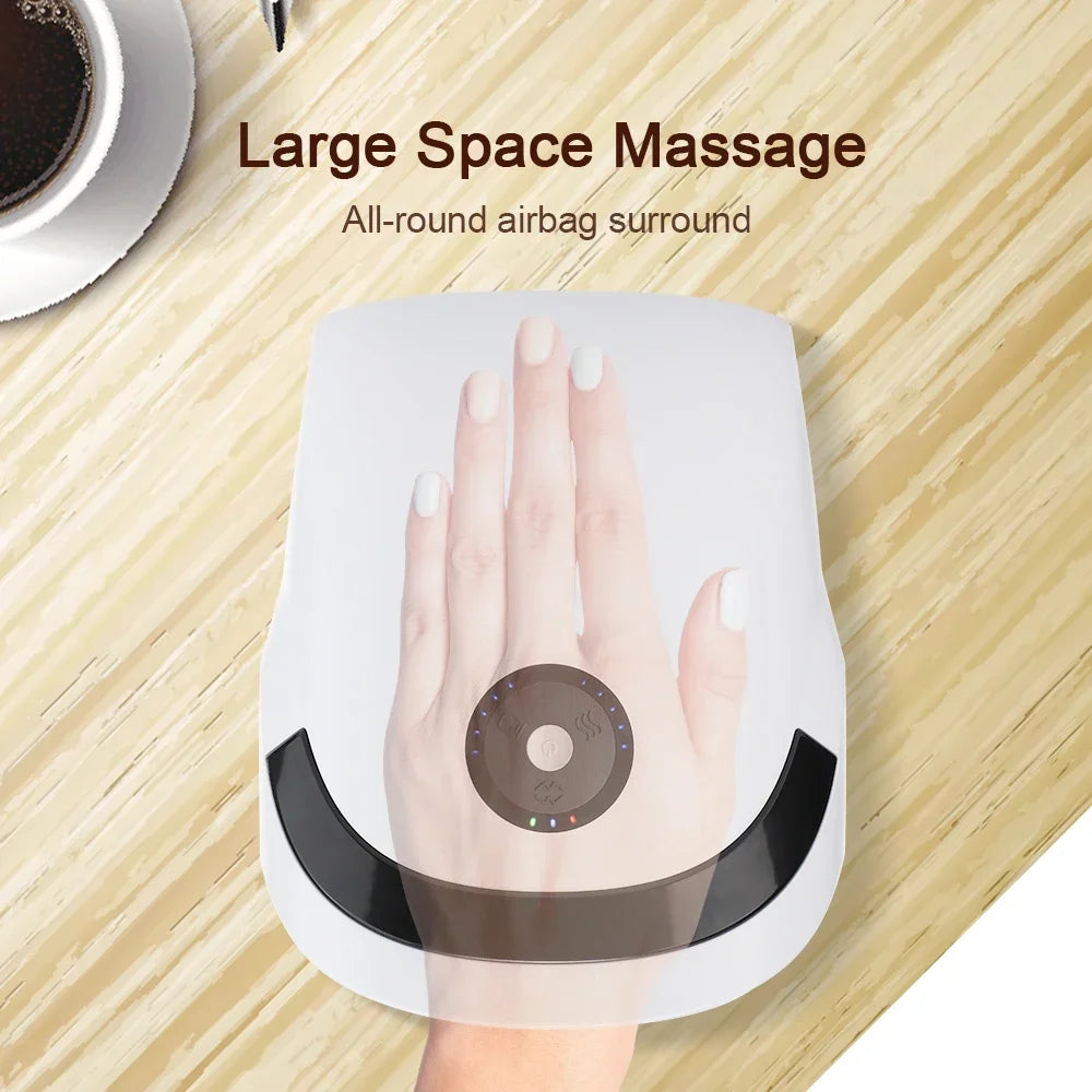 Electric Air Compression Hand Massager with Heat Therapy - 4