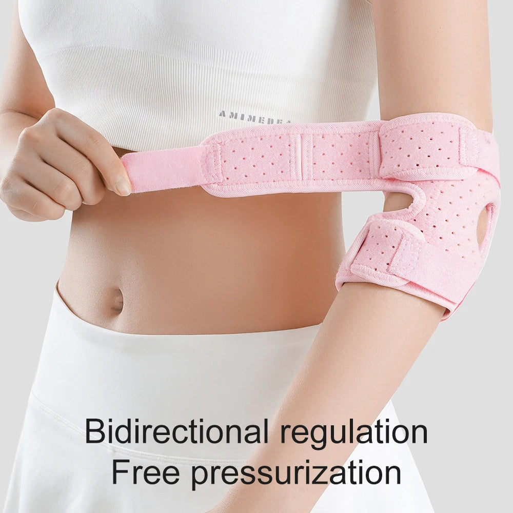 Adjustable Breathable Elbow Support Brace for Pain Relief - 12