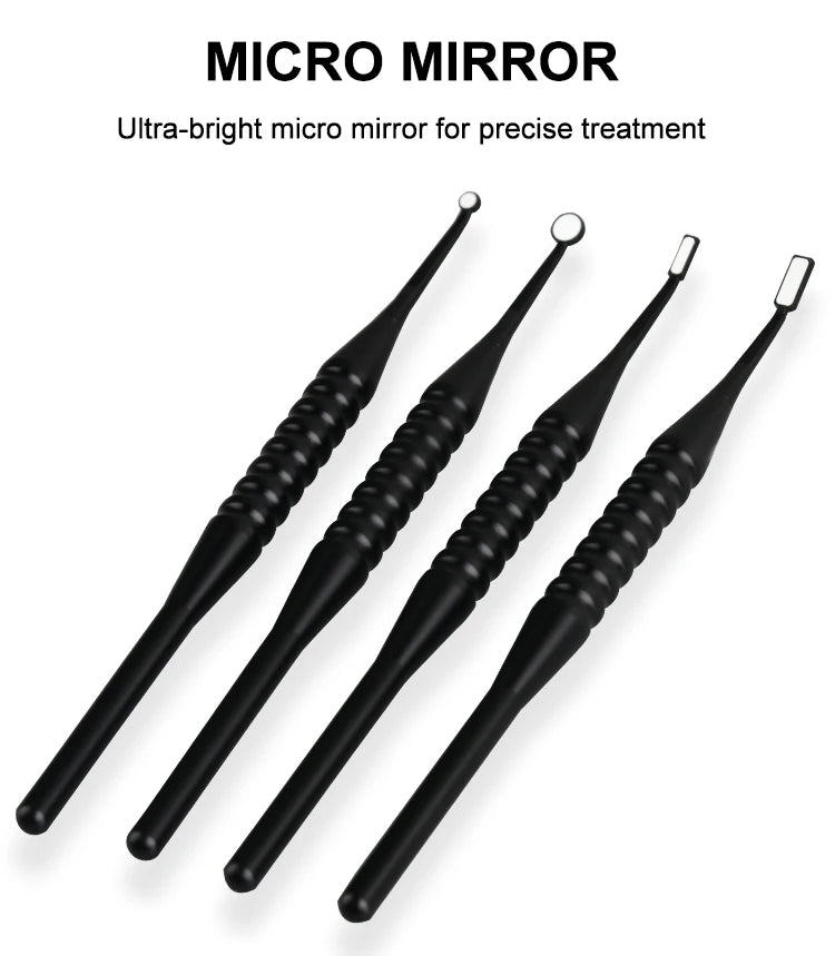 Precision Dental Micro Mouth Mirror for Detailed Oral Inspection - 10