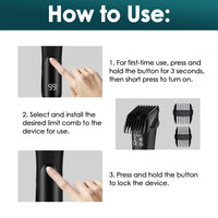 Electric Waterproof Body Hair Trimmer for Men