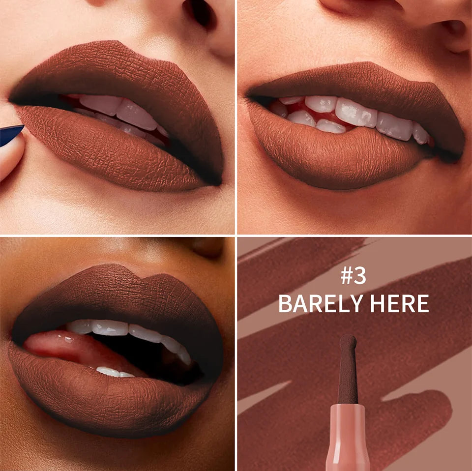 Long-Lasting Waterproof Felt-Tip Lip Liner Stain - 12