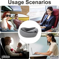 Ergonomic Memory Foam Travel Neck Pillow for Comfortable Sleep