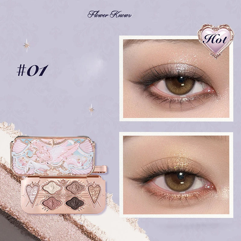6-Color Shimmer and Matte Eyeshadow Palette - 16