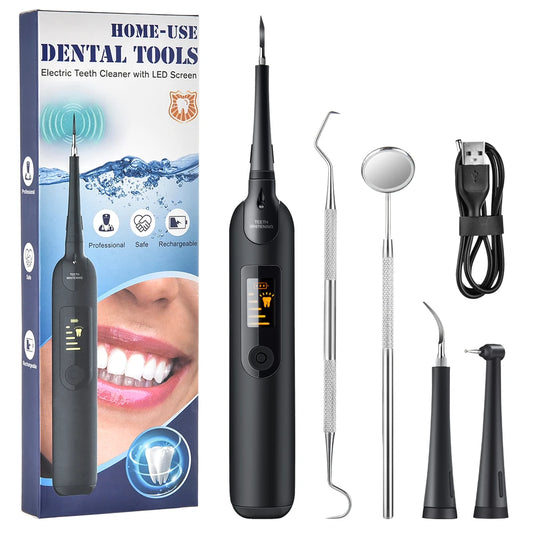 Electric Ultrasonic Teeth Cleaner and Tartar Remover