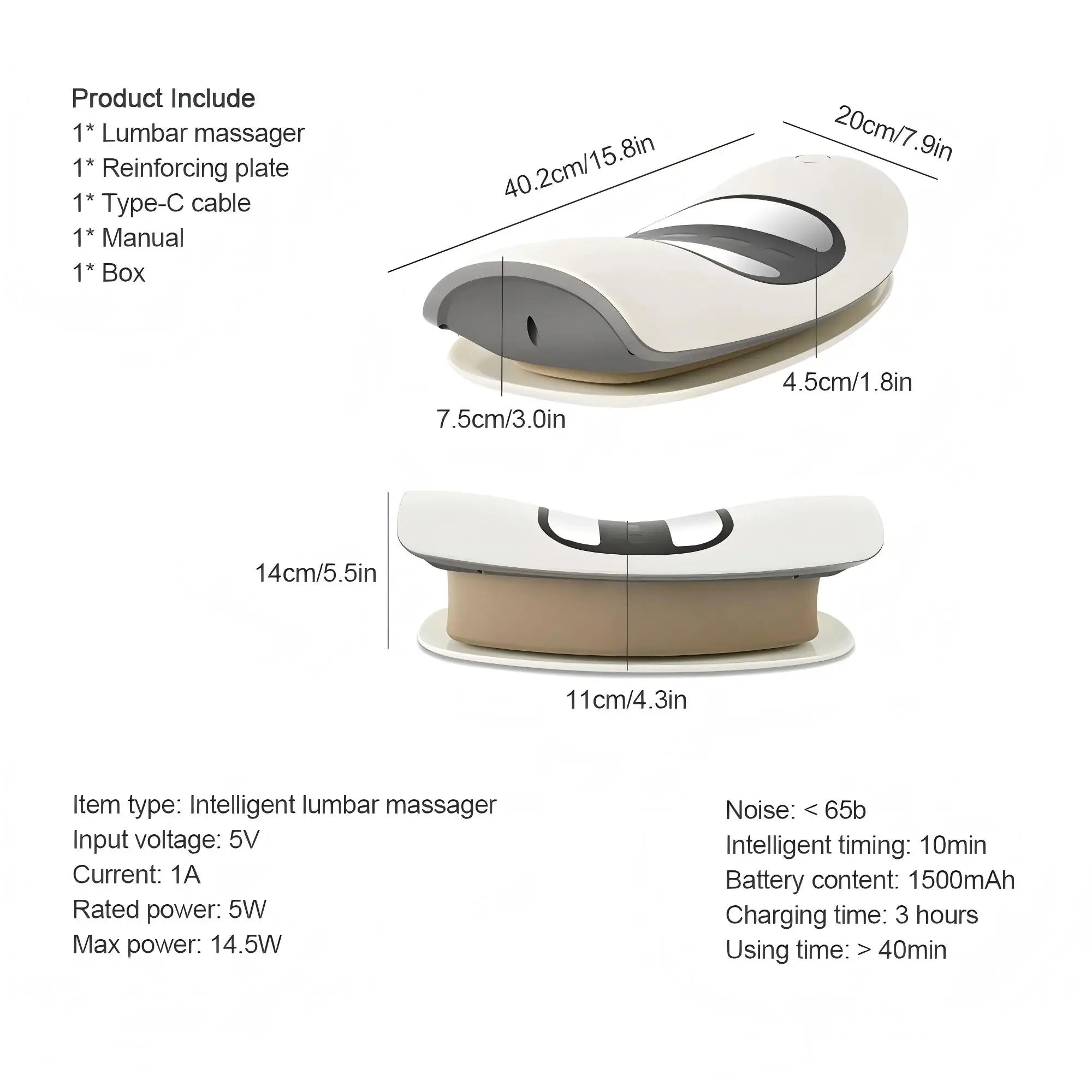 Electric Lumbar Traction Massager with Airbag Support - 6