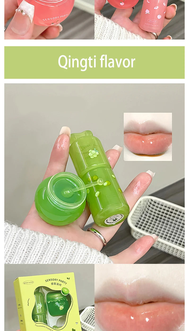 Hydrating Fruit Lip Mask and Oil Set for Soft Lips - 13