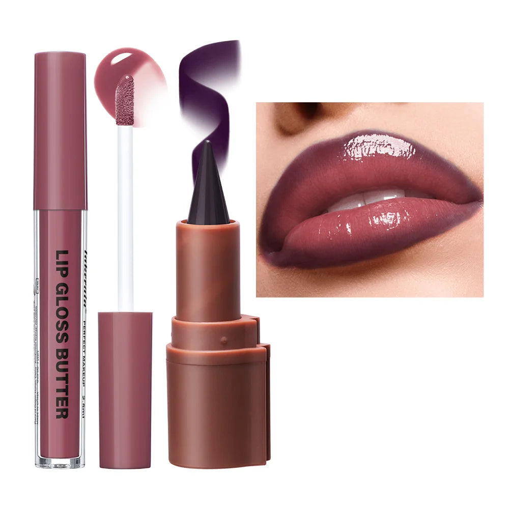 Hydrating Lip Liner and Gloss Butter Set - 10