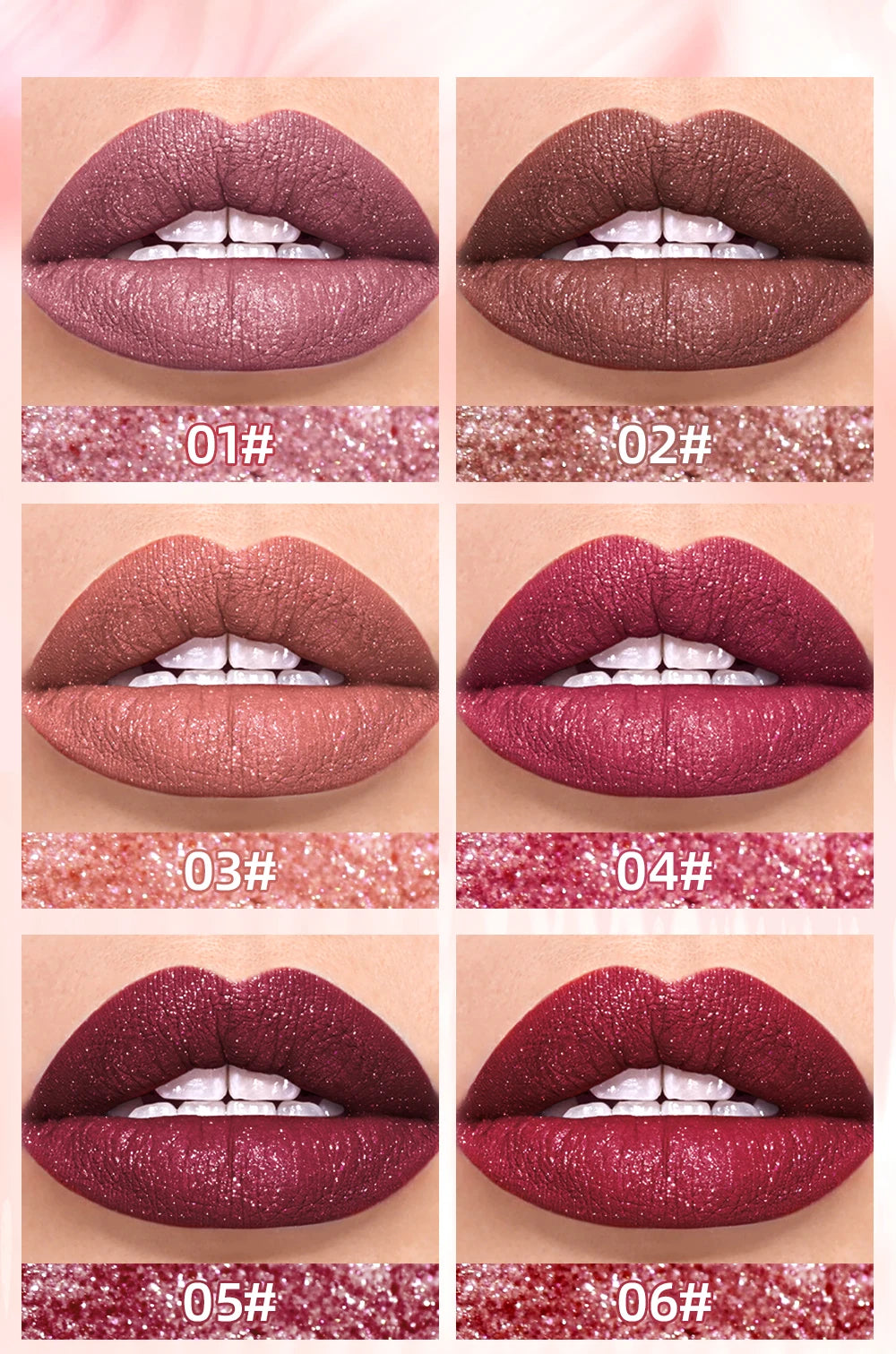 Diamond Shimmer Matte Liquid Lipstick - 13