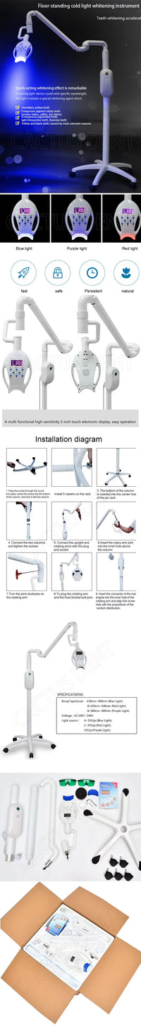 Professional LED Teeth Whitening System for Dental Clinics