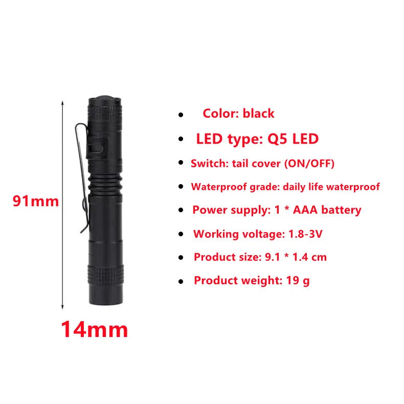 Compact LED Pen Light for Inspection and Outdoor Use - 8