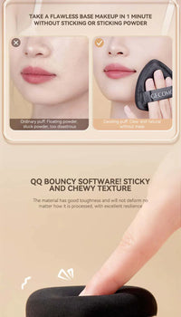 Dual-Sided Triangle Makeup Puff for Flawless Blending