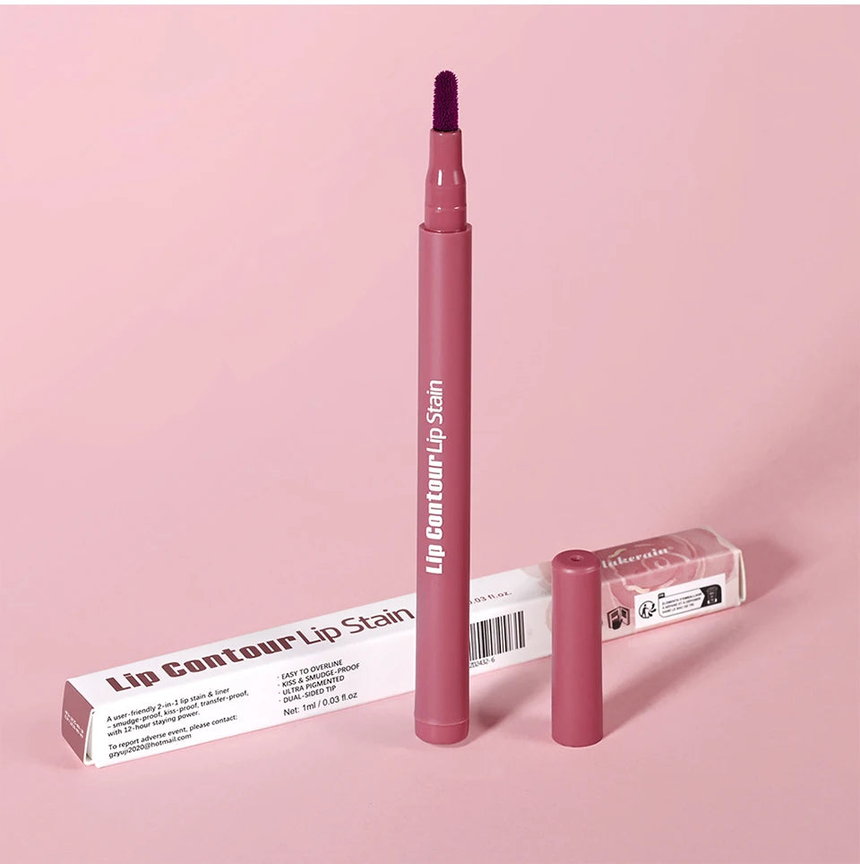Long-Lasting Waterproof Felt-Tip Lip Liner Stain - 32