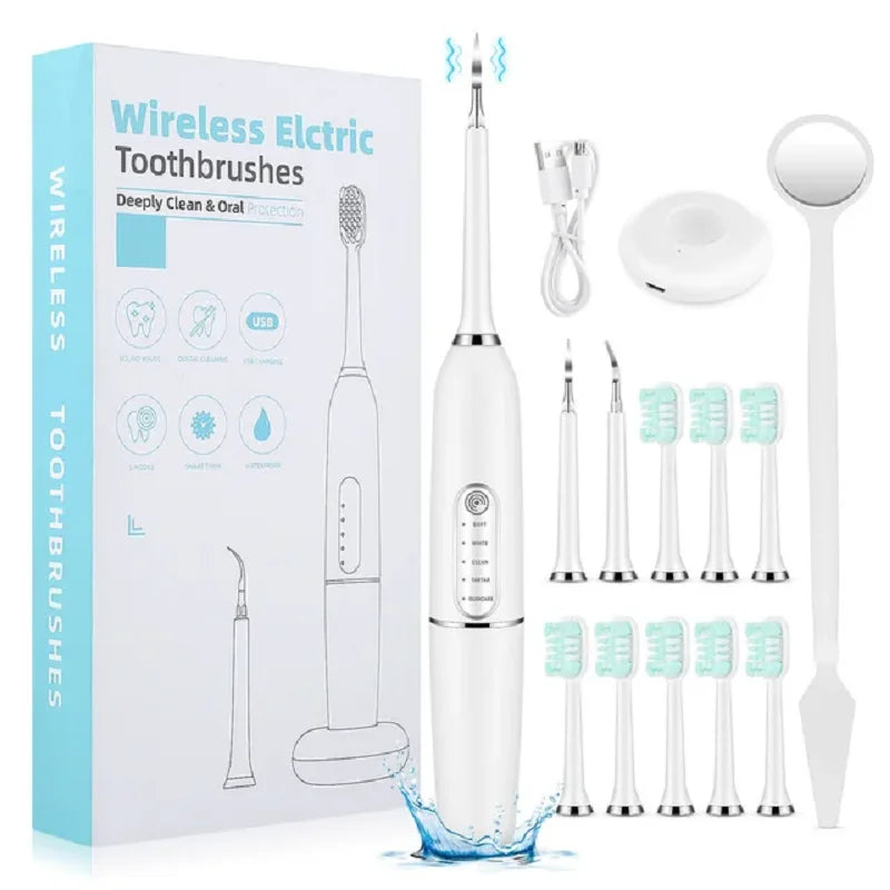 Portable Sonic Teeth Tartar Remover and Whitening Tool