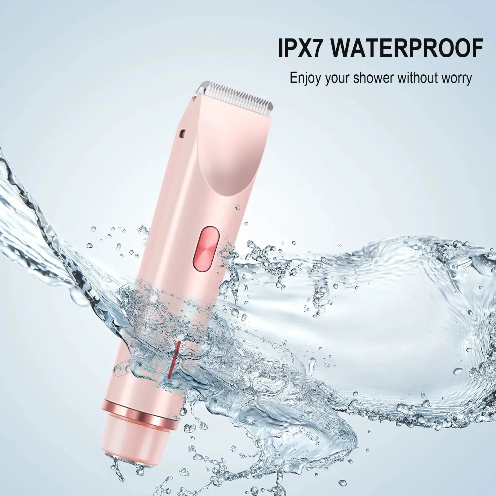 2-in-1 Waterproof Electric Hair Trimmer for Face and Body - 4