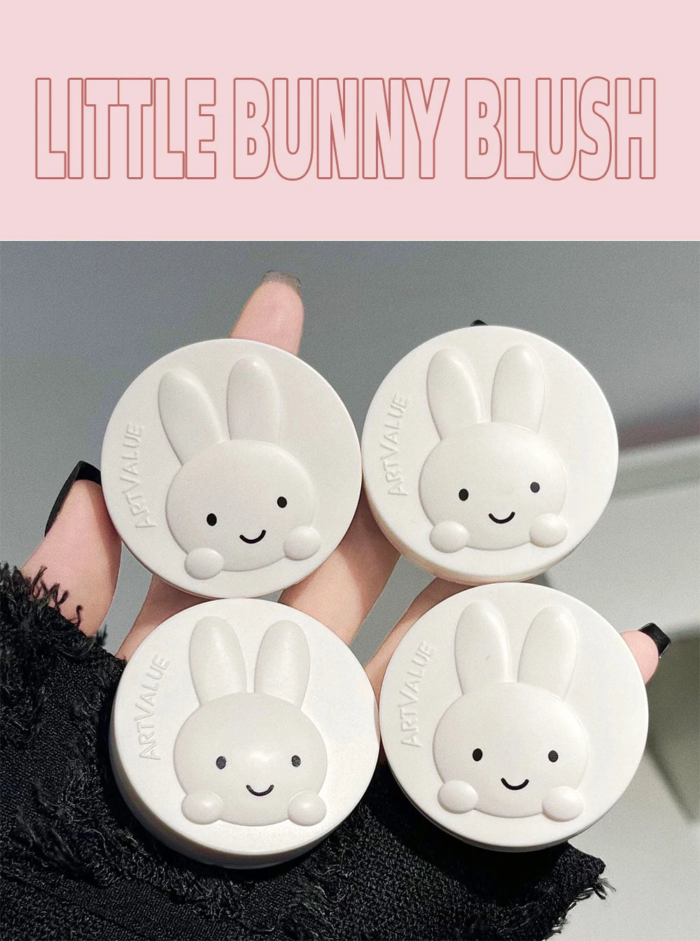 Matte Bunny Blush Palette for Natural Cheek Color - 4