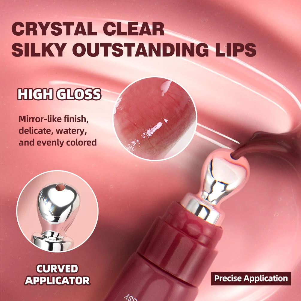Hydrating Crystal Jelly Lip Gloss for Mirror-Finish Shine - 5