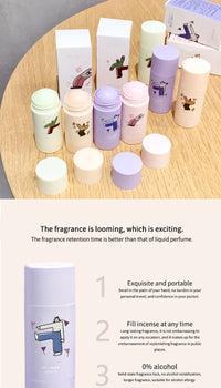 Portable Long-Lasting Solid Fragrance Stick
