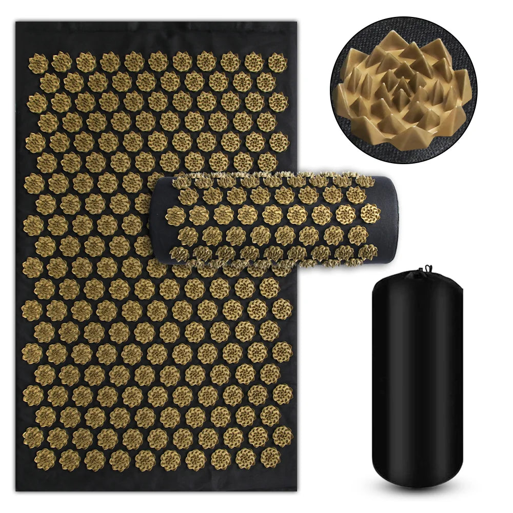 Shiatsu Acupressure Massage Mat and Pillow Set for Muscle Relief - 10