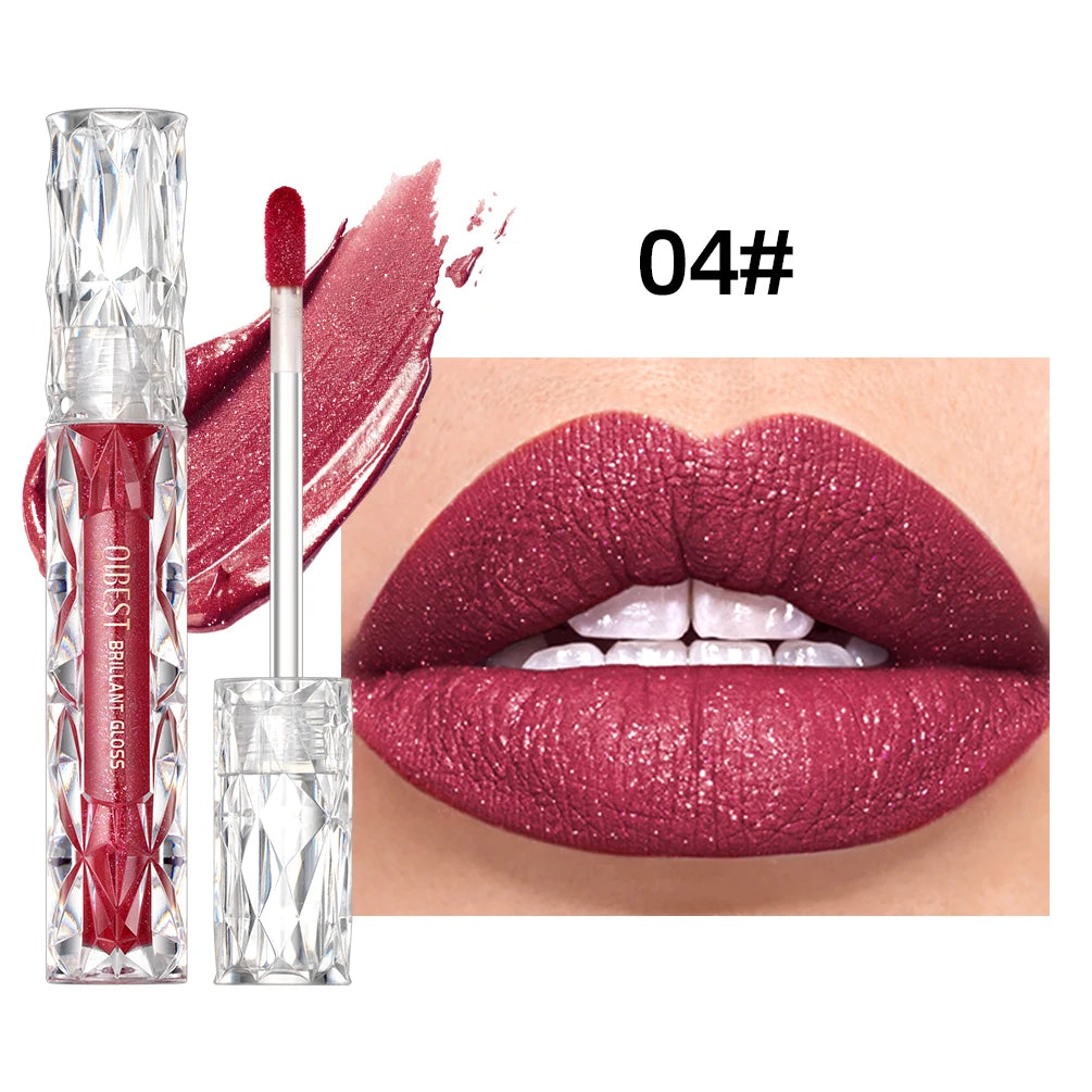 Diamond Shimmer Matte Liquid Lipstick - 24