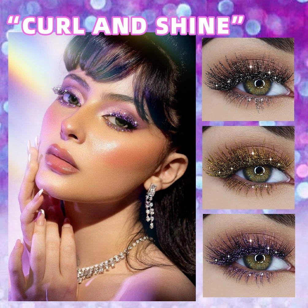 Waterproof Glitter Diamond Mascara for Long Lasting Sparkle - 2