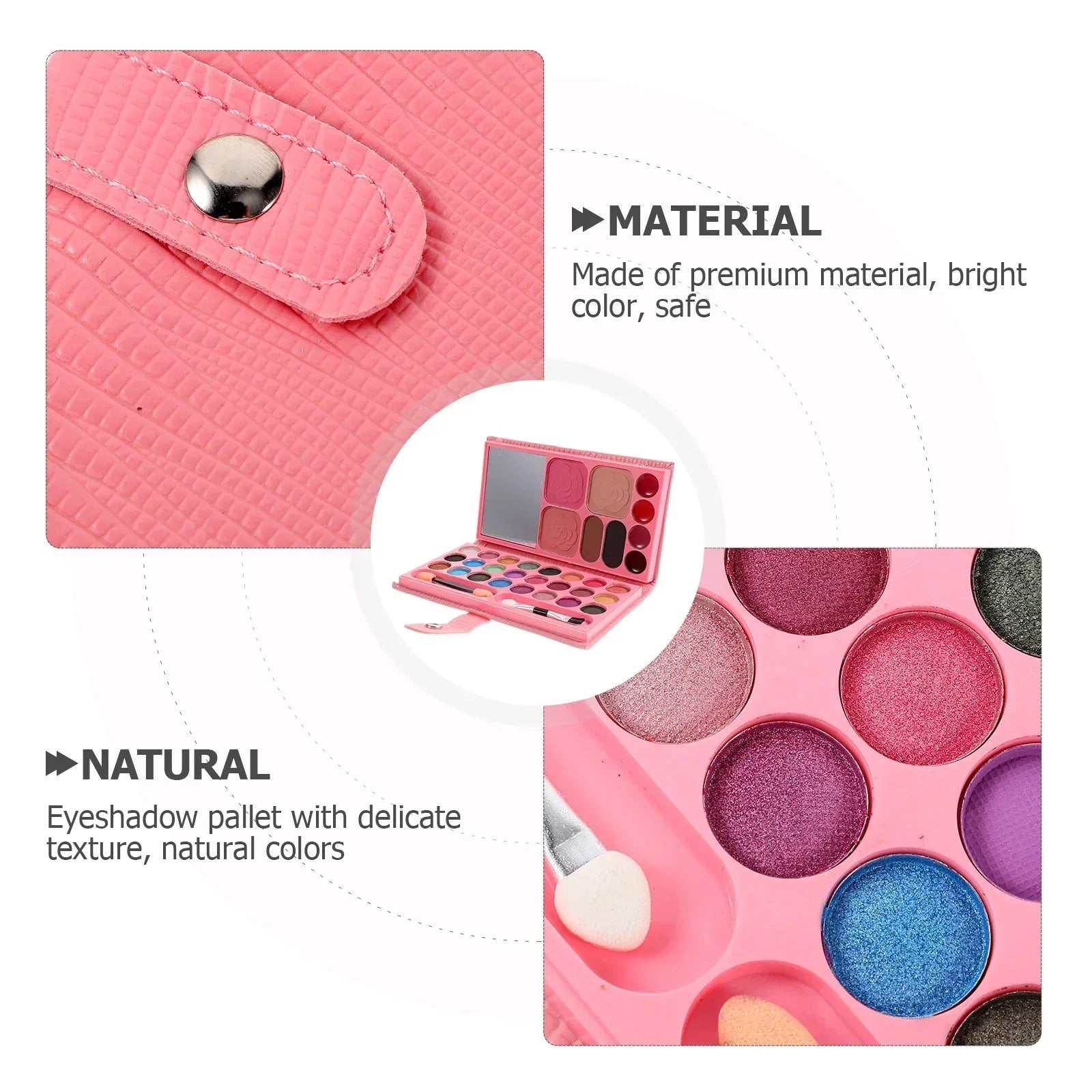 All-in-One Kids Makeup Palette with Mirror - 6
