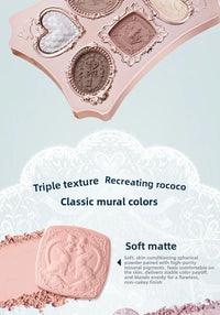 6-Color Matte and Shimmer Eyeshadow Palette