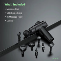 Deep Tissue Percussion Muscle Massage Gun with 8 Heads