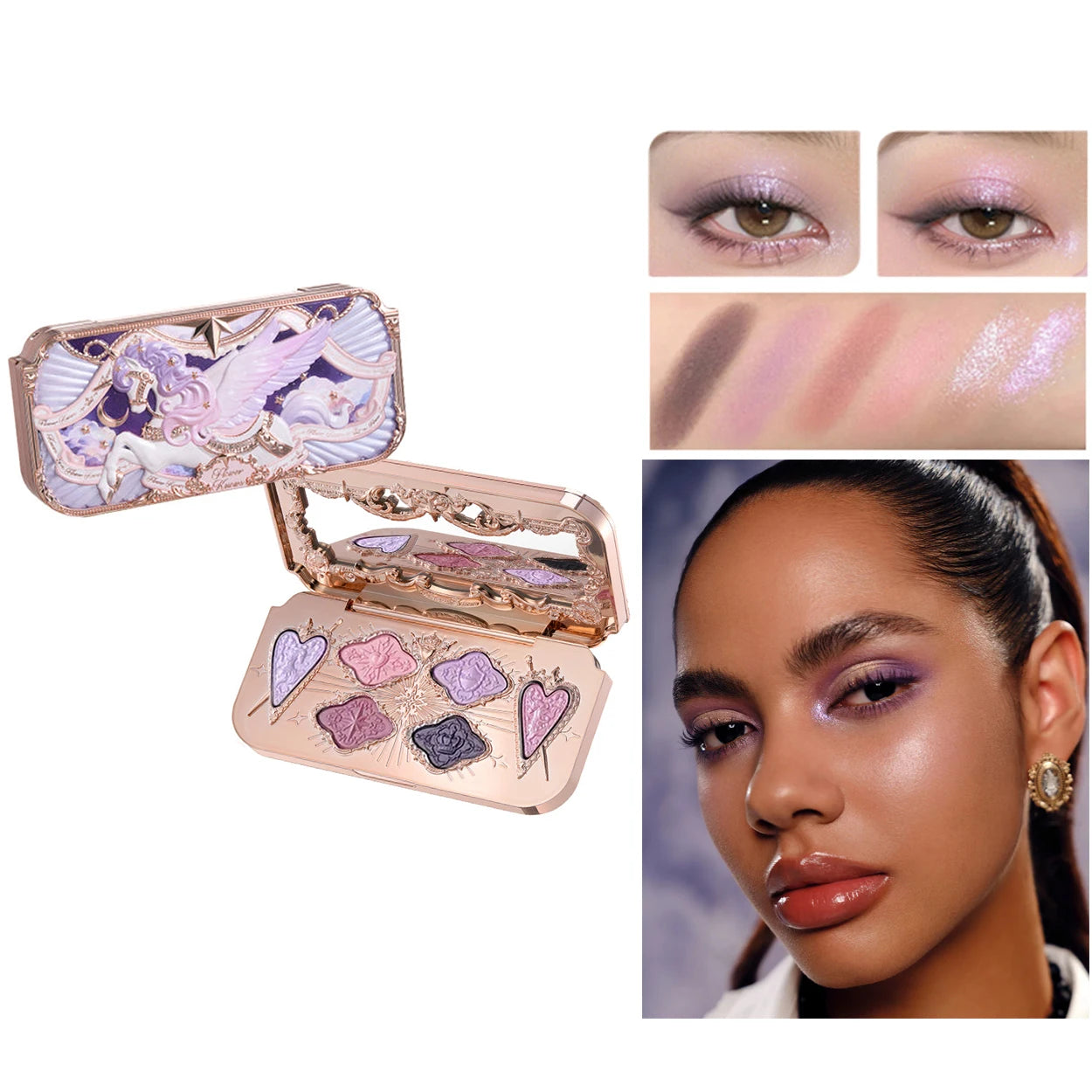 6-Color Swan Ballet Eyeshadow Palette - 43