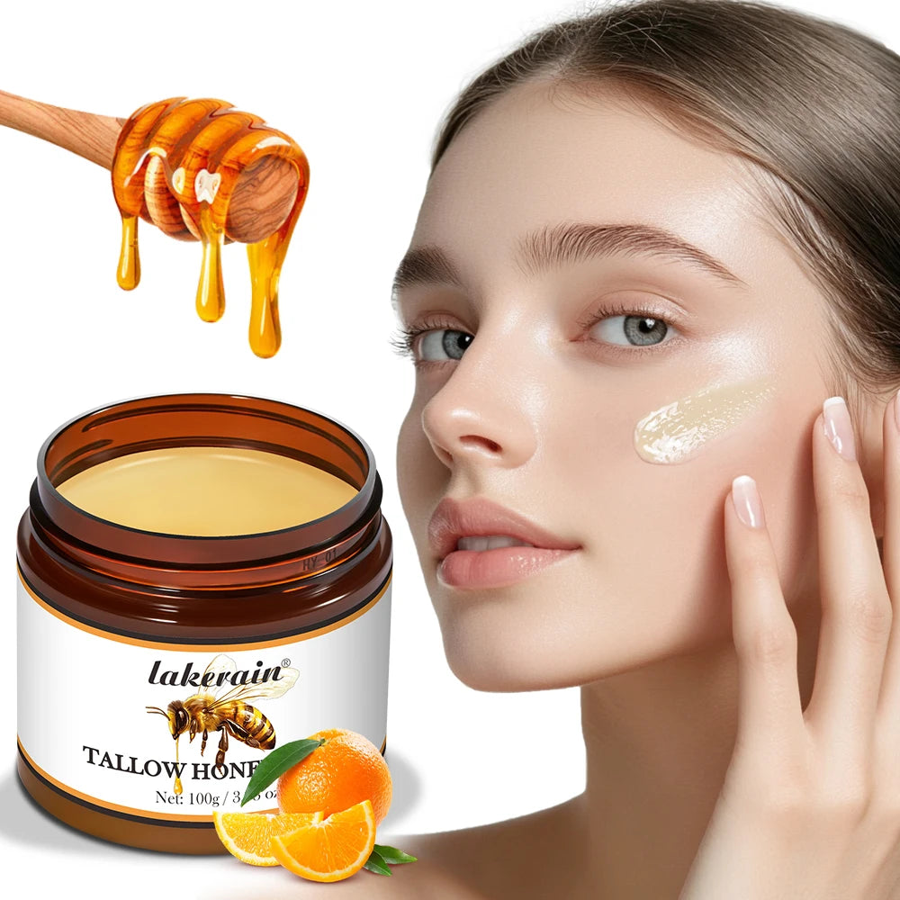 Whipped Beef Tallow and Honey Moisturizing Face and Body Balm