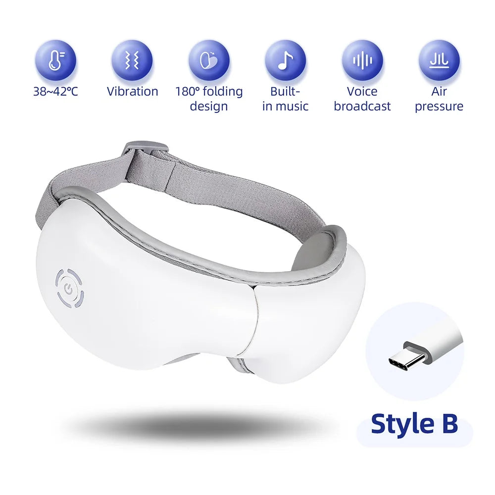 Wireless Heated Eye Massager for Stress and Fatigue Relief - 14