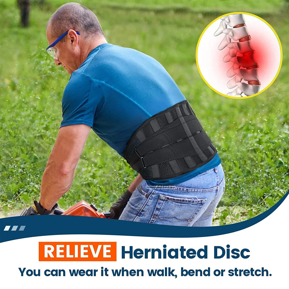 Adjustable Lumbar Support Belt for Lower Back Pain Relief - 15