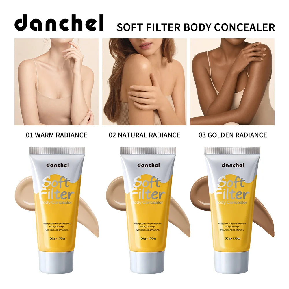 Waterproof Full Coverage Body Concealer for Scars and Tattoos - 1