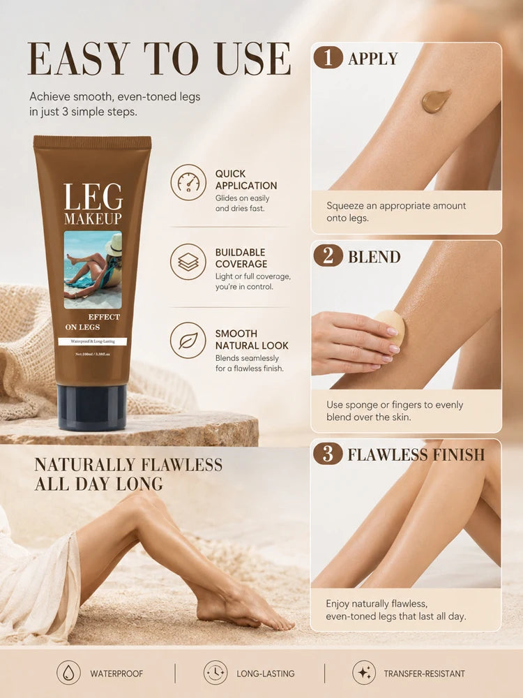 Waterproof Full Coverage Body & Leg Concealer - 12