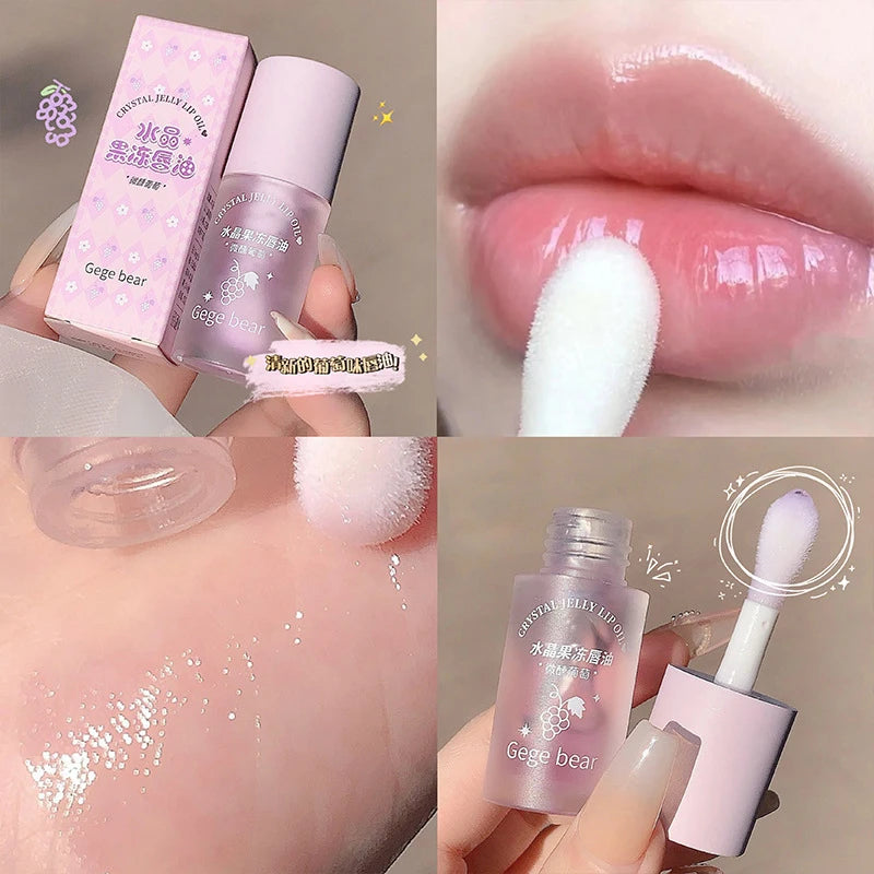 Hydrating Crystal Jelly Lip Oil for Smooth Glossy Lips - 4