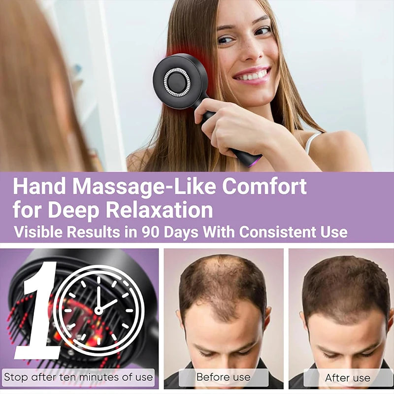 Electric Scalp Massager & Hair Growth Serum Applicator - 17