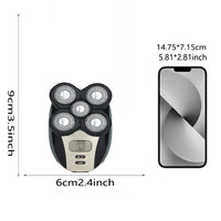 5-Blade Rotary Electric Head and Beard Shaver
