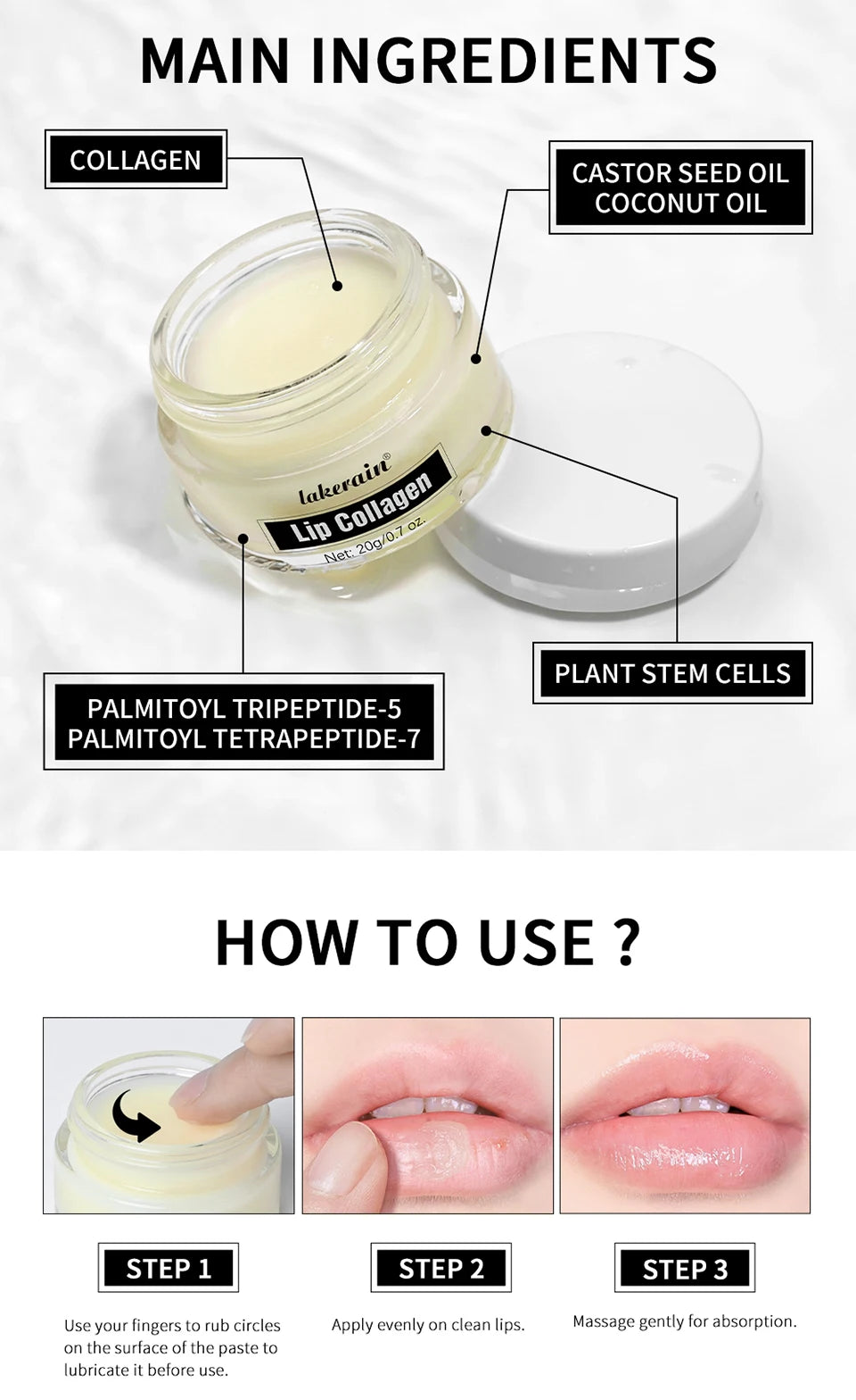 Collagen Lip Sleeping Mask for Dry Chapped Lips - 15