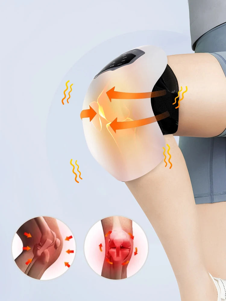 Wireless Heated Knee Massager with Vibration Therapy - 9