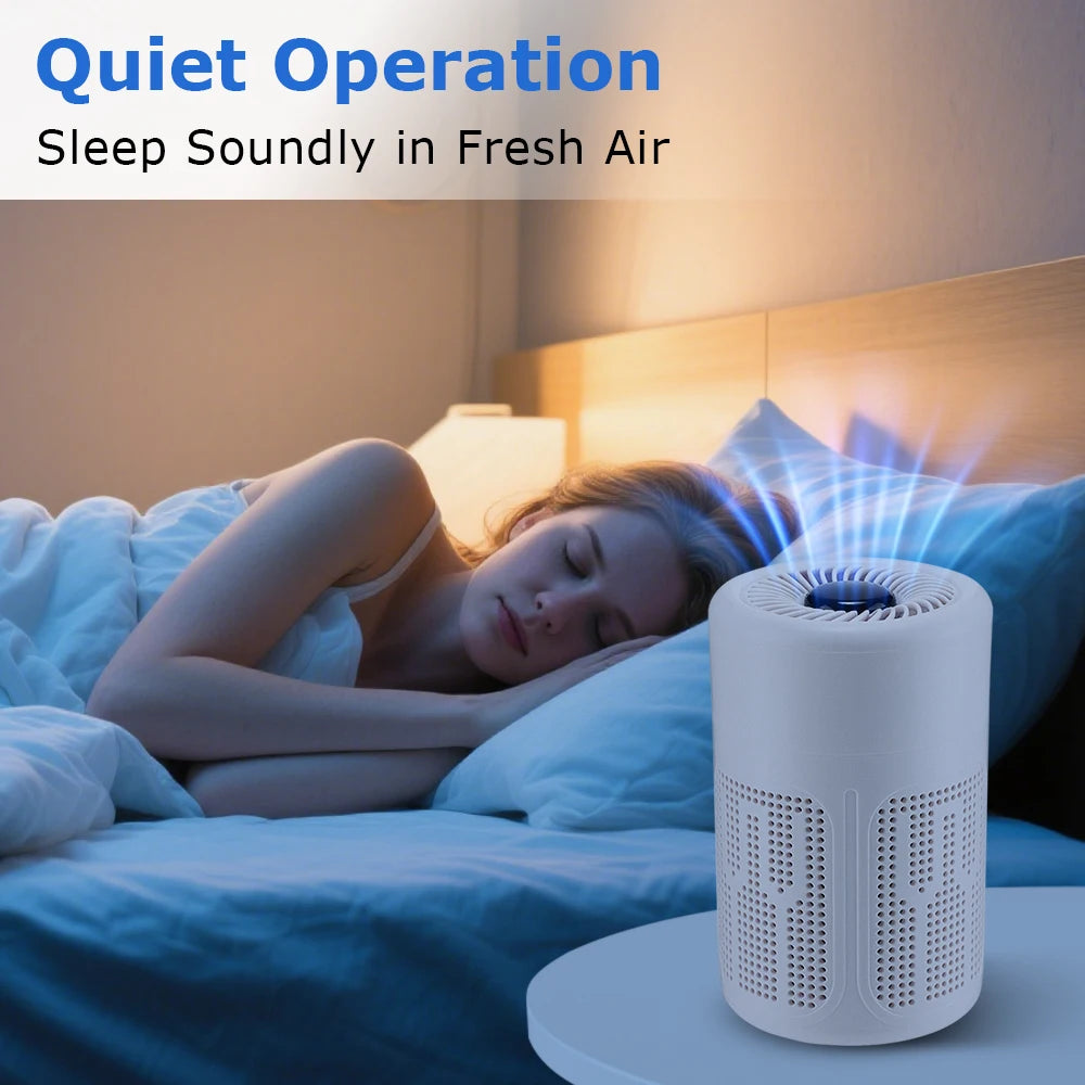Portable HEPA Desktop Air Purifier with Negative Ion Technology - 7