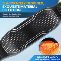 Heated Lumbar Air Compression Massage Belt for Back Pain Relief